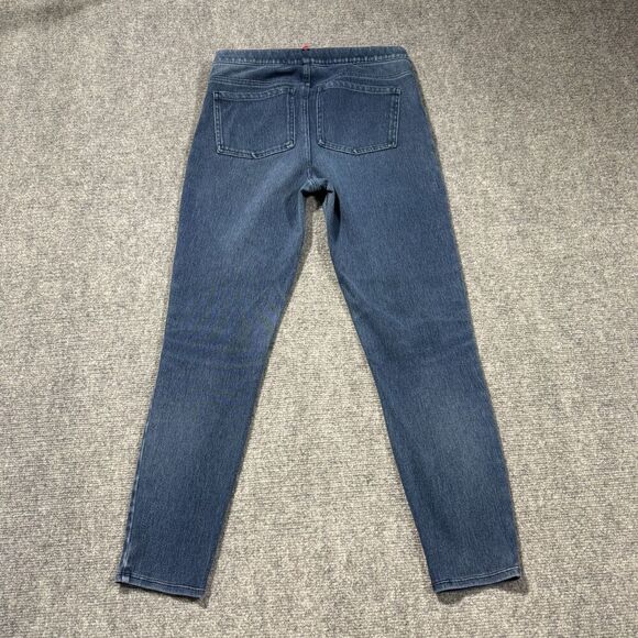 Spanx Jeans Womens Large Skinny Ankle Blue High Rise 30x36 Pull On - Picture 2 of 10